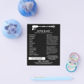 Druk op Pistool waterspuit zwart Flyer (Enkel)