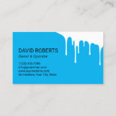 Druk op Power Washing Blue Professional Cleaning Visitekaartje (Achterkant)