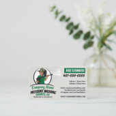 Druk op Power Washing & Cleaning African American Visitekaartje (Staand voorkant)