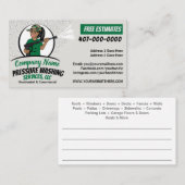 Druk op Power Washing & Cleaning African American Visitekaartje (Voorkant / Achterkant)