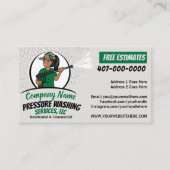 Druk op Power Washing & Cleaning African American Visitekaartje (Voorkant)