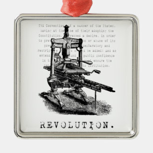 Druk op = REVOLUTION! Metalen Ornament