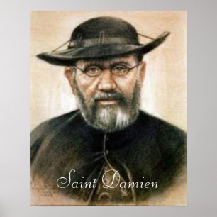Druk op Saint Damien Poster