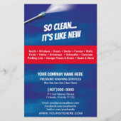 Druk op Sjabloon halve pagina wassen Flyer (Achterkant)