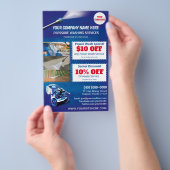 Druk op Sjabloon halve pagina wassen Flyer (Hand)
