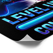 Druk op Start 2e leerjaar Gamer Kids Level Up Fun Poster (Hoek)