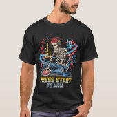 Druk op Start om een Skeleton Gamer T-shirt te win (Voorkant)