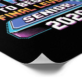 Druk op Start om het laatste niveau Senior 2026 Ga Poster (Hoek)