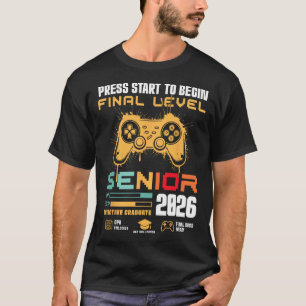 Druk op Start om het laatste niveau te beginnen Se T-shirt