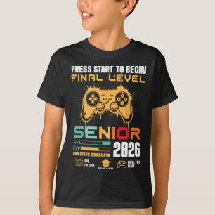 Druk op Start om het laatste niveau te beginnen Se T-shirt