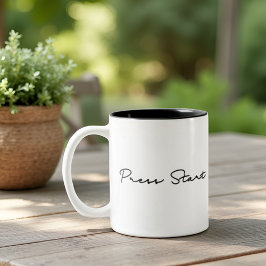 Druk op Start Retro Gaming Tweekleurige Koffiemok