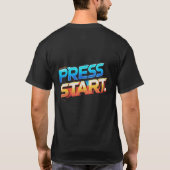 Druk op Start. T-shirt (Achterkant)