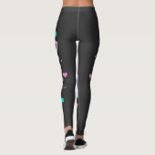 Druk op Start Y2K Retro Gaming Arcade Chrome 90s G Leggings (Achterkant)
