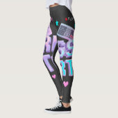 Druk op Start Y2K Retro Gaming Arcade Chrome 90s G Leggings (Links)
