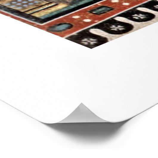 Druk op Theodora van de Master van San Vitale Poster (Hoek)