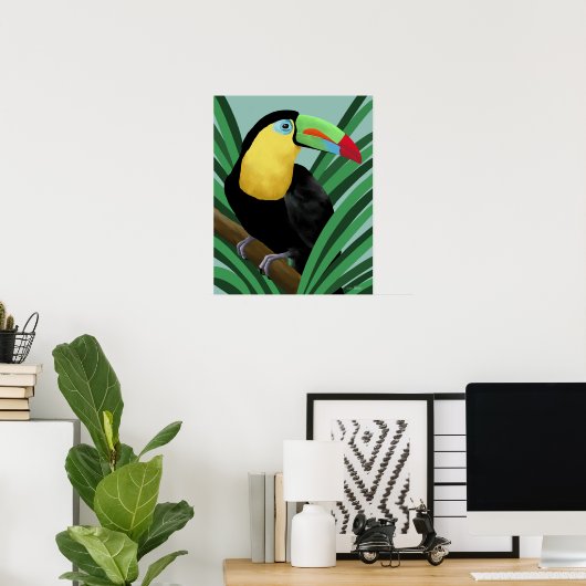 Druk op Toucan Poster (Thuiskantoor)