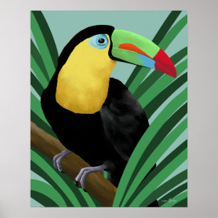 Druk op Toucan Poster