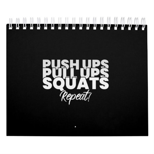 Druk op UPS Pull UPS Squats Repo! Kalender (Hoes)
