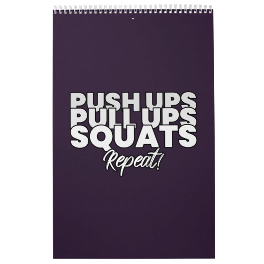 Druk op UPS Pull UPS Squats Repo! Kalender (Hoes)