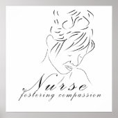 Druk op Verpleegkundige "Fostering Compassion" Poster (Voorkant)