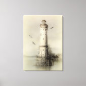  druk op vuurtoren canvas afdruk (Voorkant)