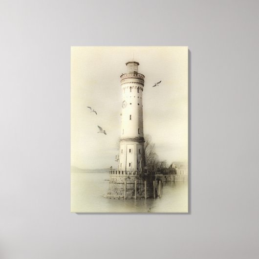  druk op vuurtoren canvas afdruk (Voorkant)