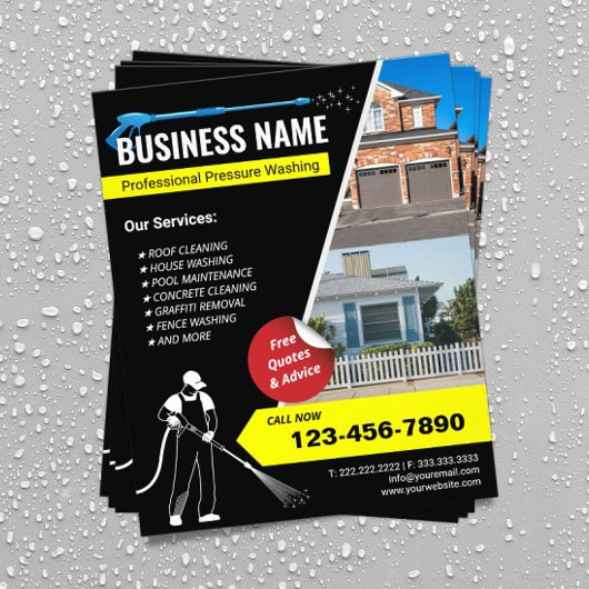 Druk op Wasmachine voor professionele reiniging Flyer