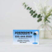 Druk op wassen en verven met details visitekaartje (Staand voorkant)