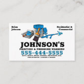 Druk op wassen en verven met details visitekaartje (Voorkant)