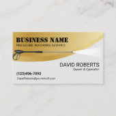 Druk op wassen Moderne Gold Power Wash-reiniging Visitekaartje (Voorkant)