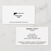 Druk op Wassen Voeg uw Logo toe Visitekaartje (Voorkant / Achterkant)