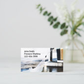 Druk op Wasverbinding maken met uw klant Visitekaartje (Staand voorkant)