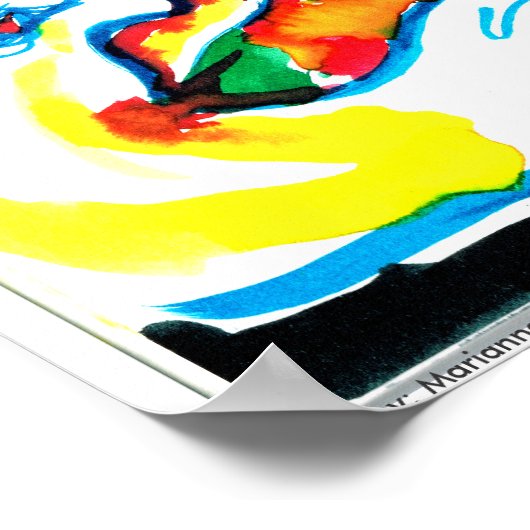 Druk op Youth and Optimism Poster (Hoek)