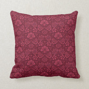 Druk Pillow16x16 van het Brokaat van Bourgondië d Kussen