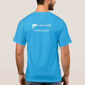 Druk Pistool waterverstuiver Blauwgroen T-shirt (Achterkant)