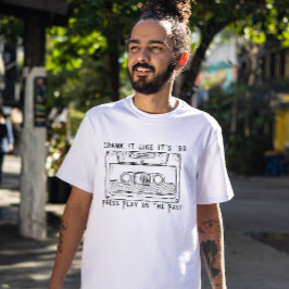 Druk Play op het Verleden – 90s Stereo Soul Retro T-shirt
