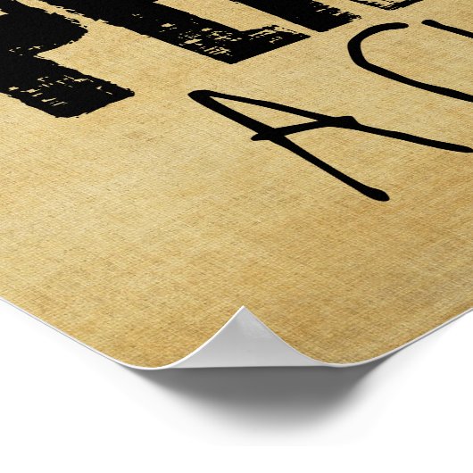 Druk Poster voor vrede en kans af (Hoek)