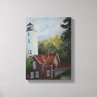 Druk presque Ilse Lighthouse Canvas