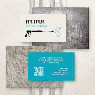 Druk raam wassen visitekaartje