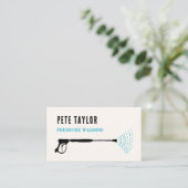 Druk raam wassen visitekaartje (Staand voorkant)