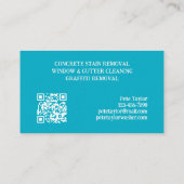 Druk raam wassen visitekaartje (Achterkant)