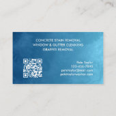 Druk raam wassen visitekaartje (Achterkant)