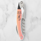 Druk stop. tribaal patroon kurkentrekker (Achterkant)