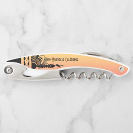 Druk stop. tribaal patroon kurkentrekker