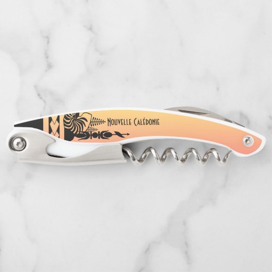 Druk stop. tribaal patroon kurkentrekker (Voorkant)