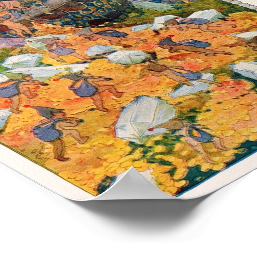  druk uit 1920 en djer-kiss regenboog poster (Hoek)