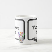 Druk uit: Aangepast bericht Whiteboard Koffiemok (Center)