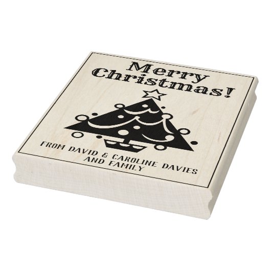 Druk uw eigen kerstkaarten af rubberstempel (Stempel)