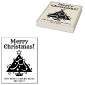 Druk uw eigen kerstkaarten af rubberstempel (Gestempeld)