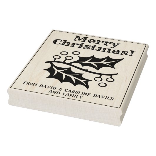 Druk uw eigen kerstkaarten af rubberstempel (Stempel)